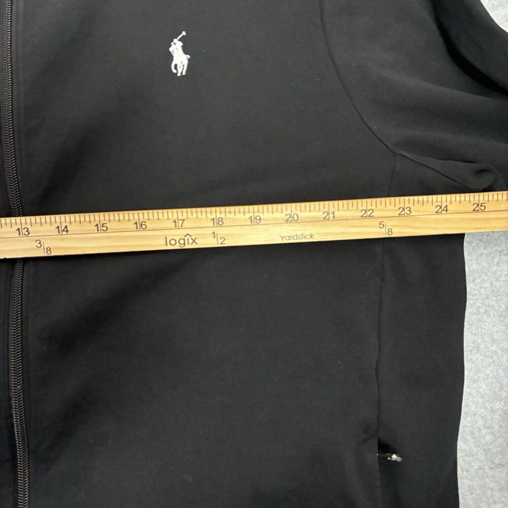 Polo Ralph Lauren Men’s XL Black Full Zip Track Jacket Pony Logo Bomber - Picture 4 of 8